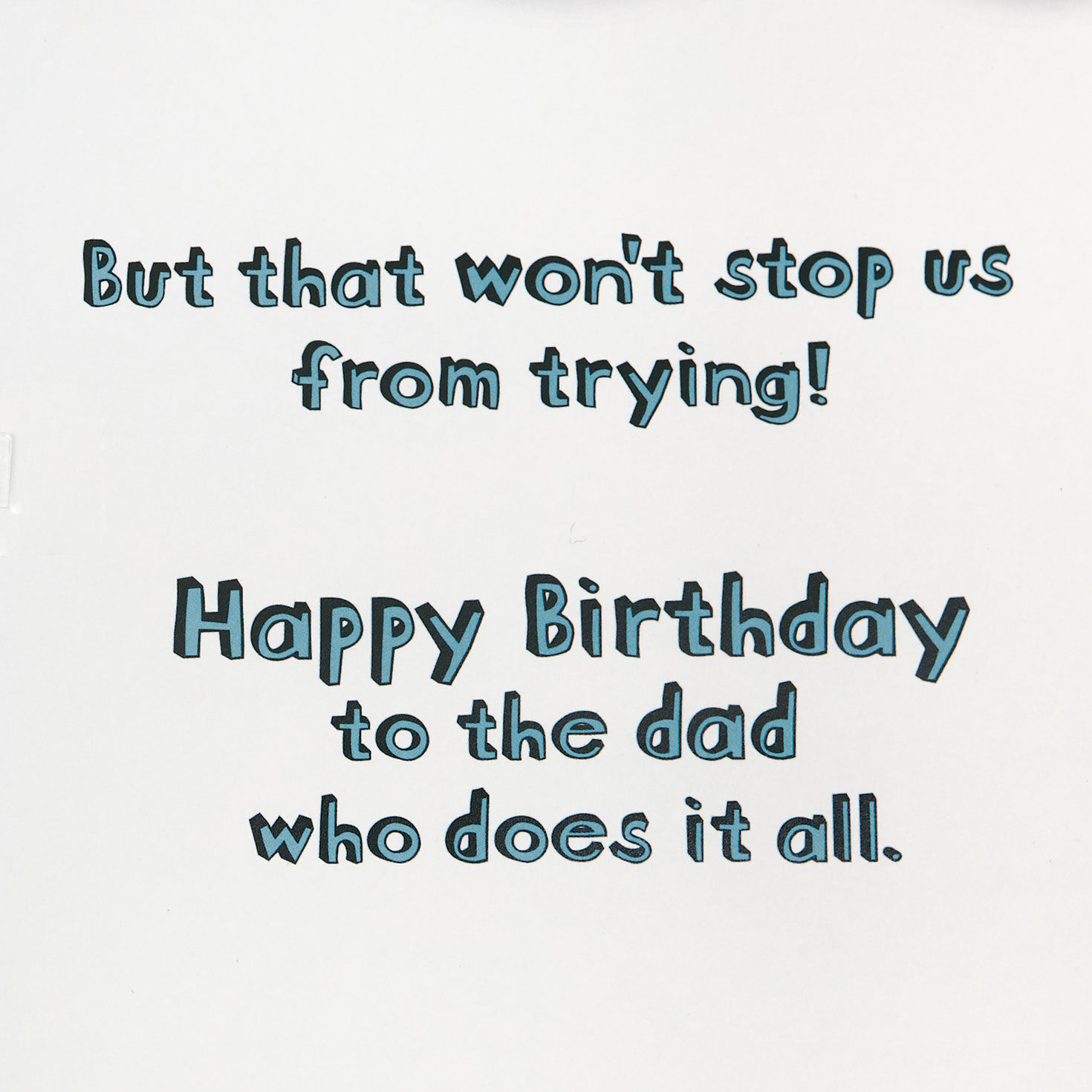 Stage Curtain Funny Musical Birthday Card for Dad Sentiment image number 2