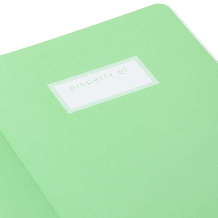Turquoise Faux Leather Notebook With Pen, , large image number 6