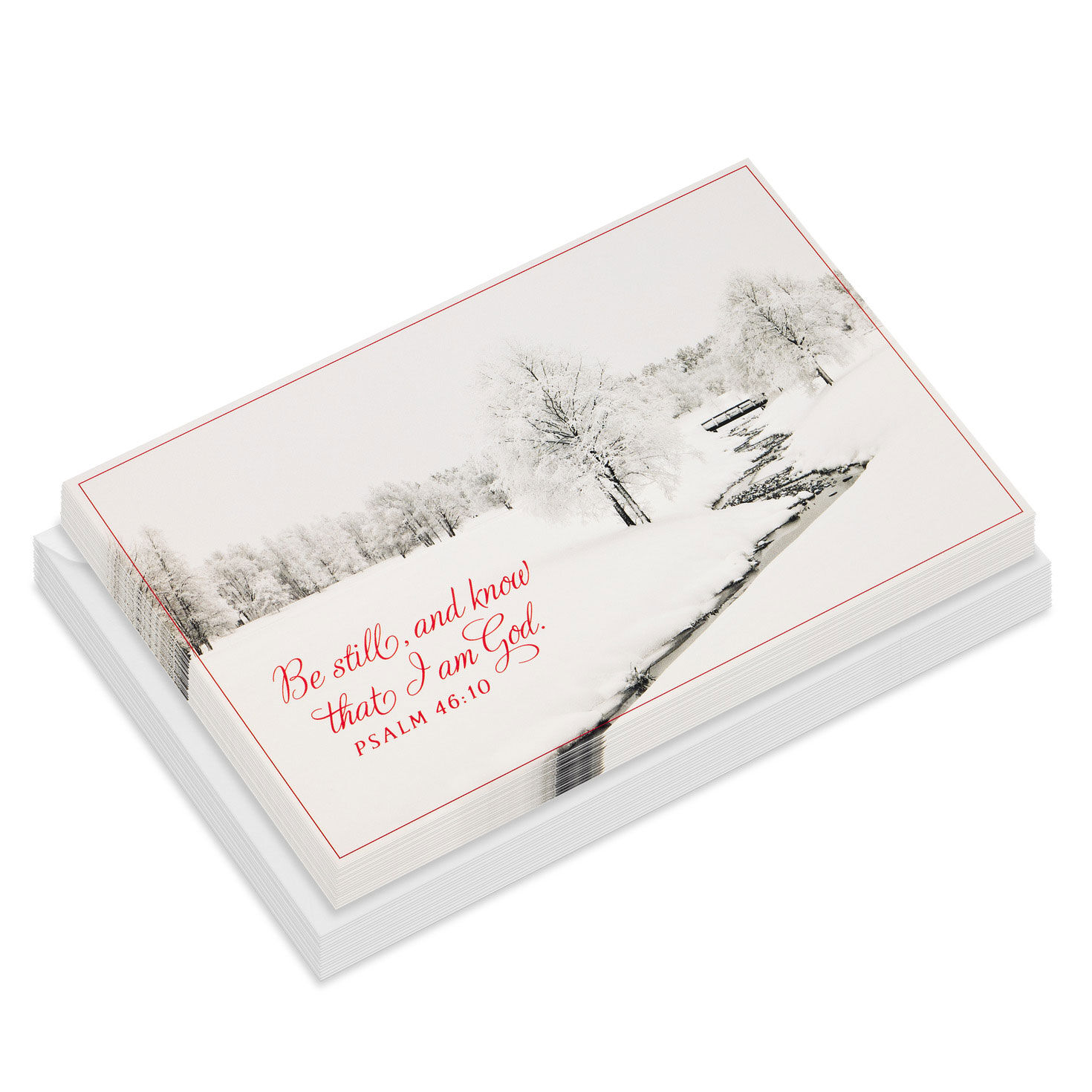 Snowy Creek DaySpring Religious Christmas Cards card front stavked image number 2