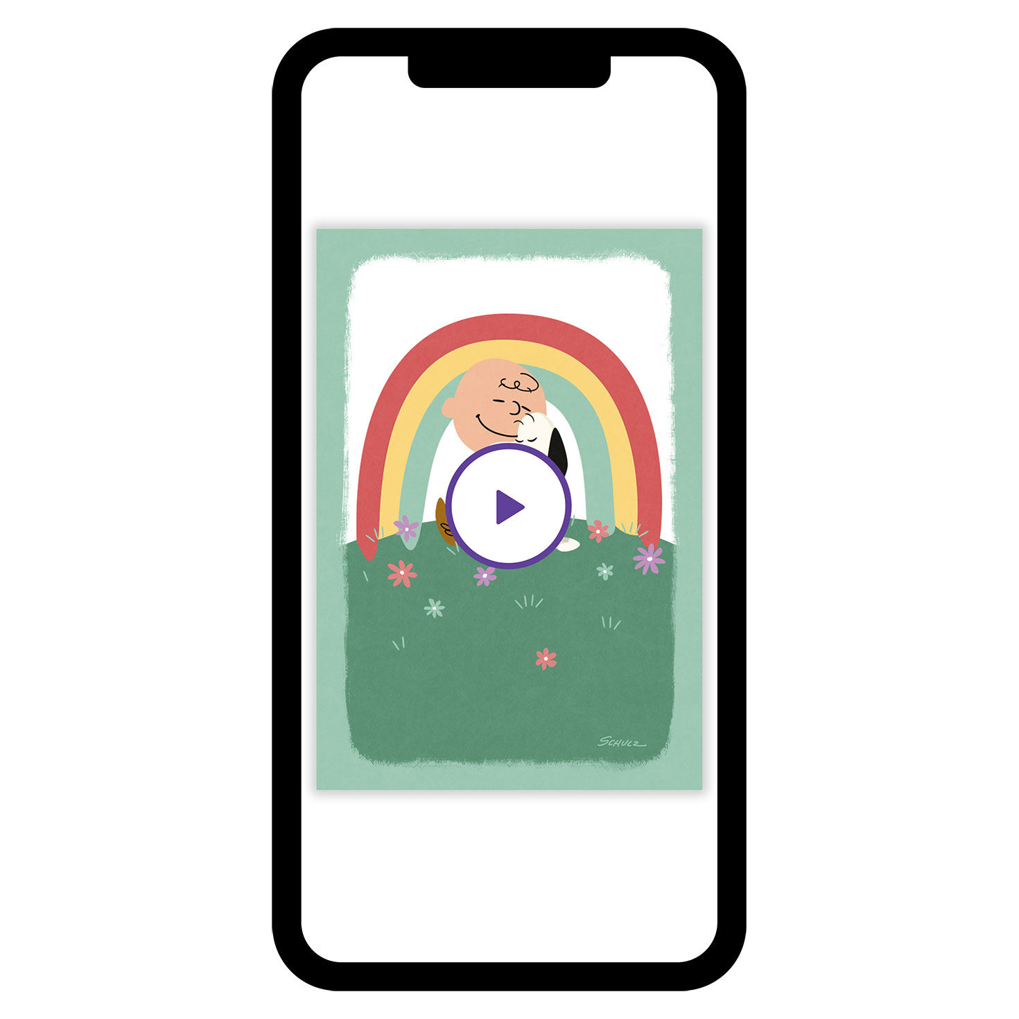 Peanuts&reg; Snoopy Rainbow Custom Card, , large image number 7