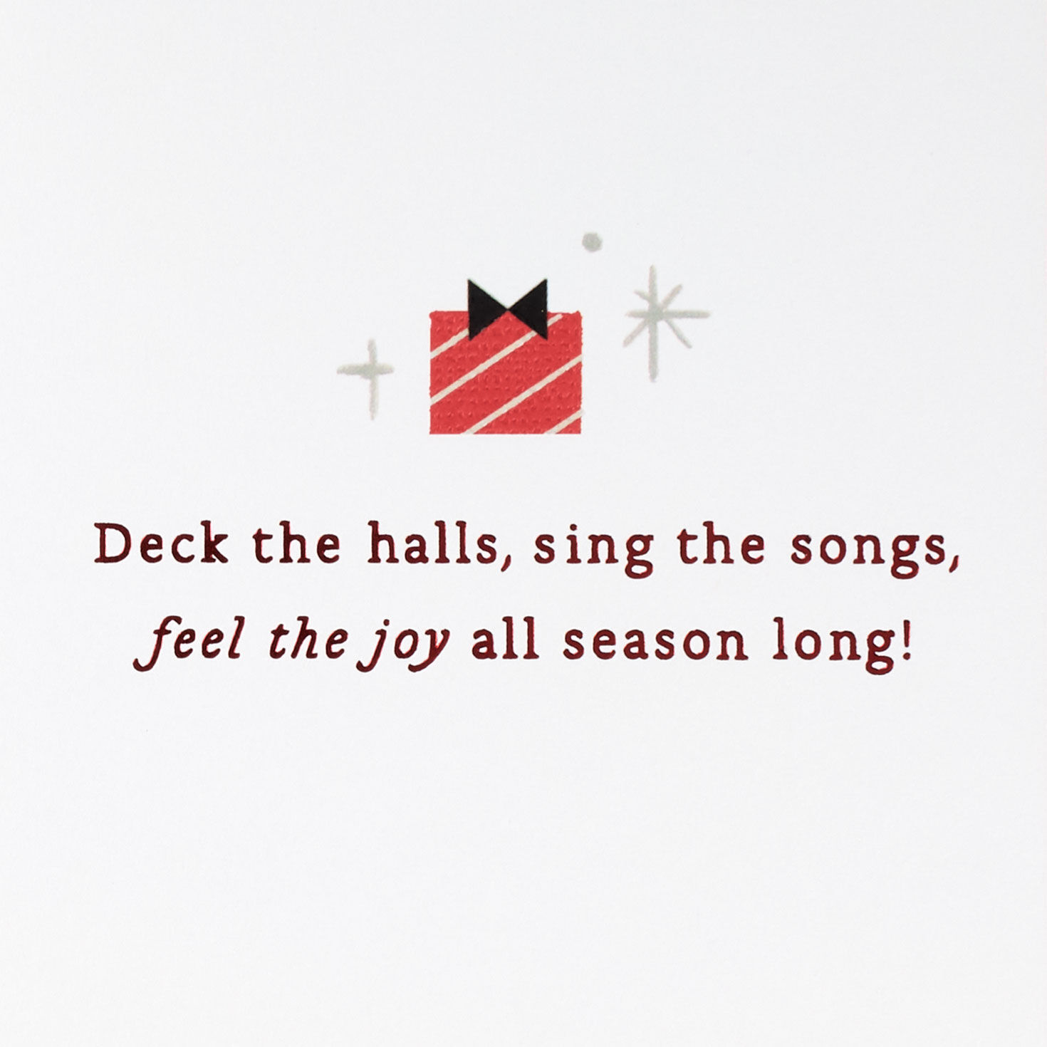 Dancing Snoopy with Scarf Christmas Card Sentiment image number 2