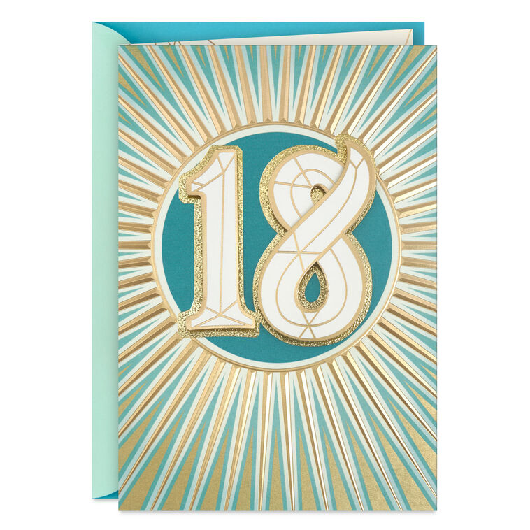 Celebrating Discoveries 18th Birthday Card
