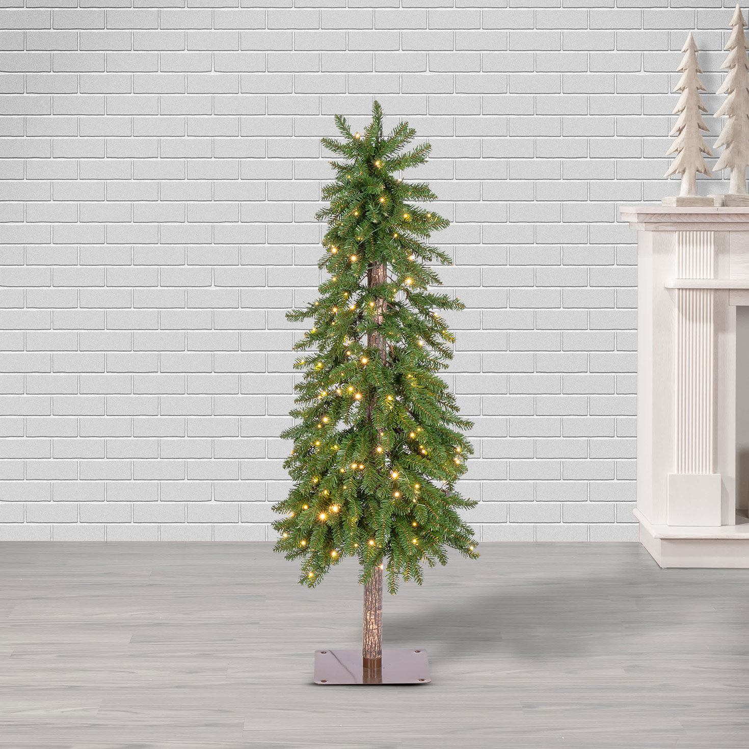 5 ft Pre-Lit Alpine Christmas Tree with 200 Color-Changing LED Lights and 317 Tips in use image number 3