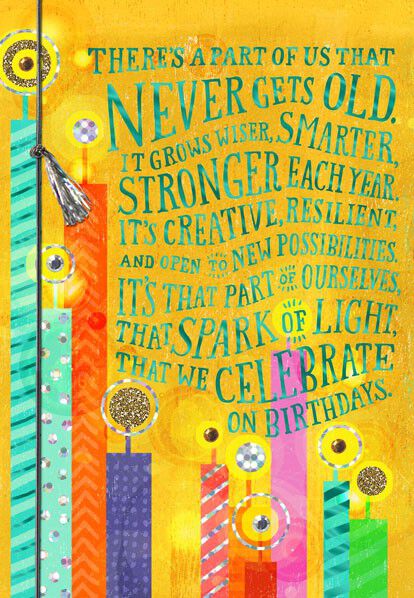 Spark of Light Birthday Card