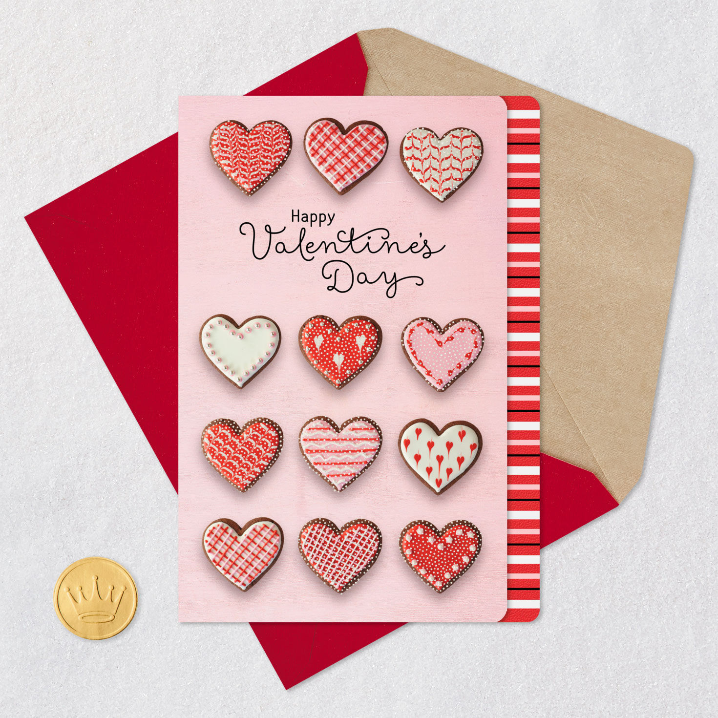 Heart Cookies Simple Joys Happy Valentine's Day Card, , large image number 5
