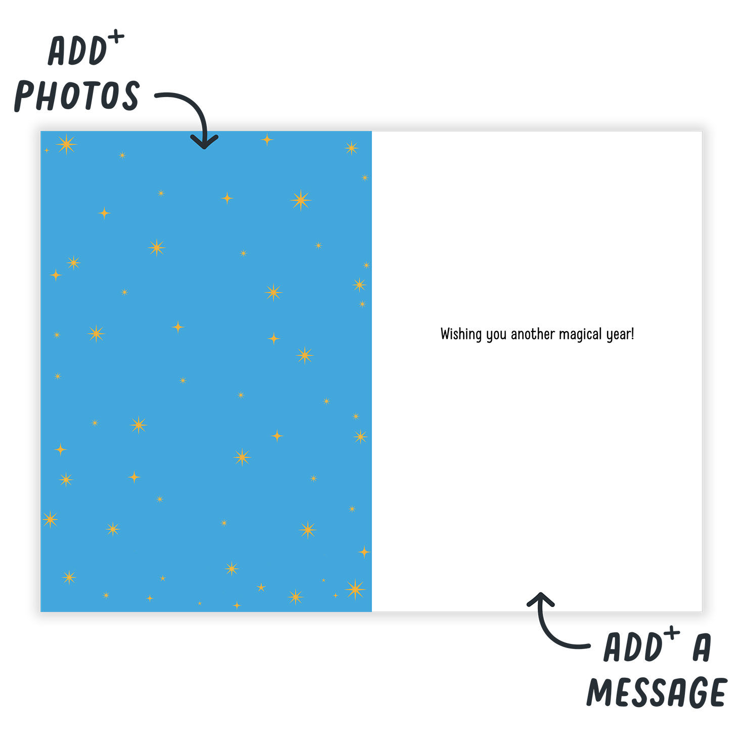 Harry Potter Characters Personalized Card Open Card indicating personalization image number 10