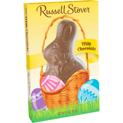 Russell Stover Solid Milk Chocolate Bunny, 3 oz., 