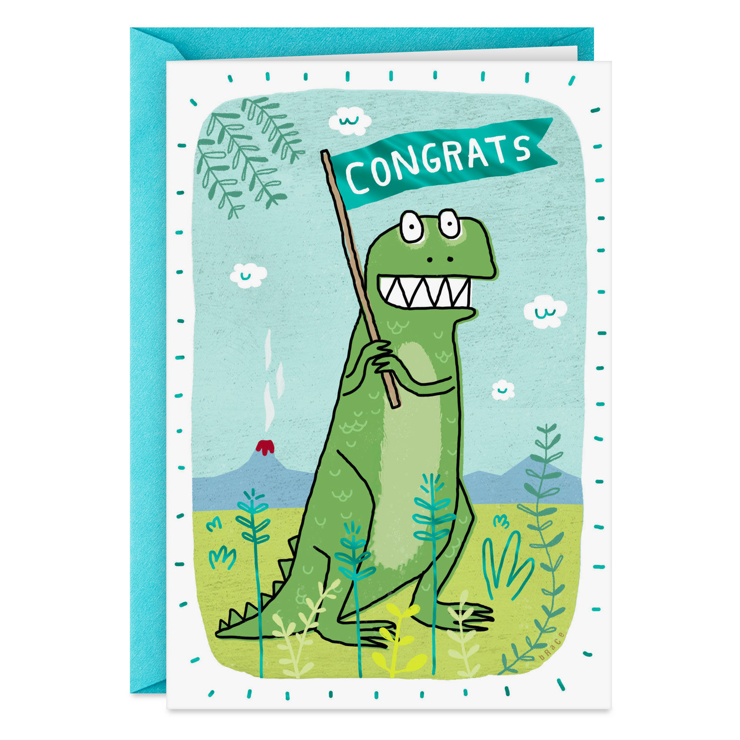 T-Rrific Dinosaur Funny Congratulations Card