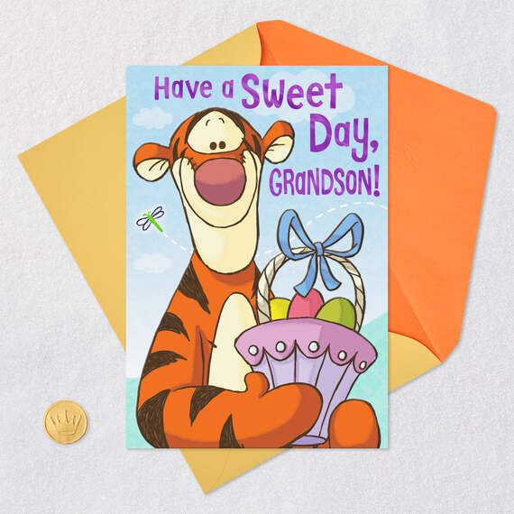 Disney Winnie the Pooh Tigger Sweet Easter Card for Grandson, , large image number 5