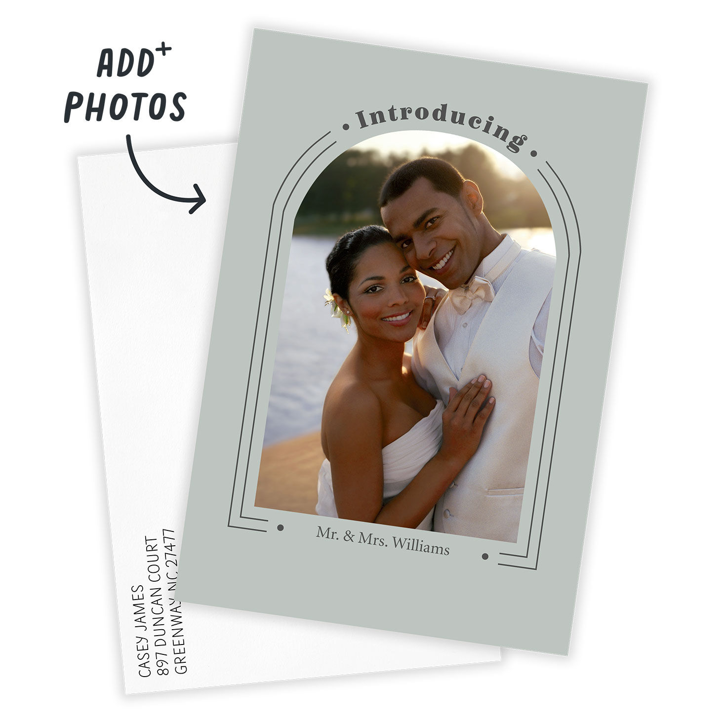 Introducing Us Wedding Announcement, , large image number 2