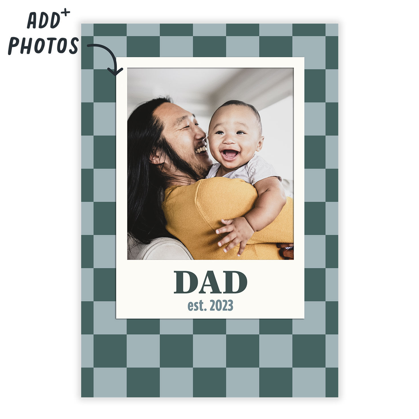 Green Checkerboard eCard, , large image number 2