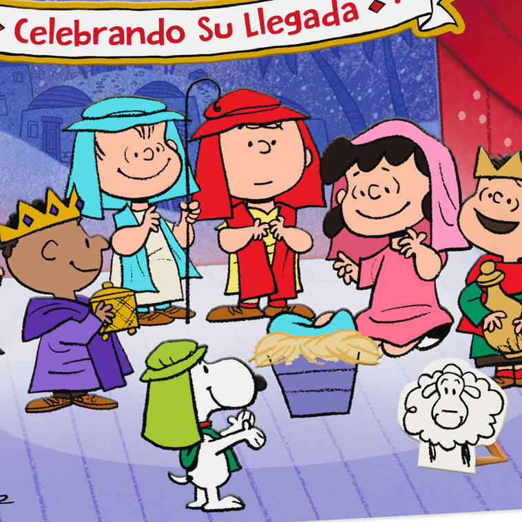 Peanuts® Nativity Scene Spanish-Language Three Kings Day Card