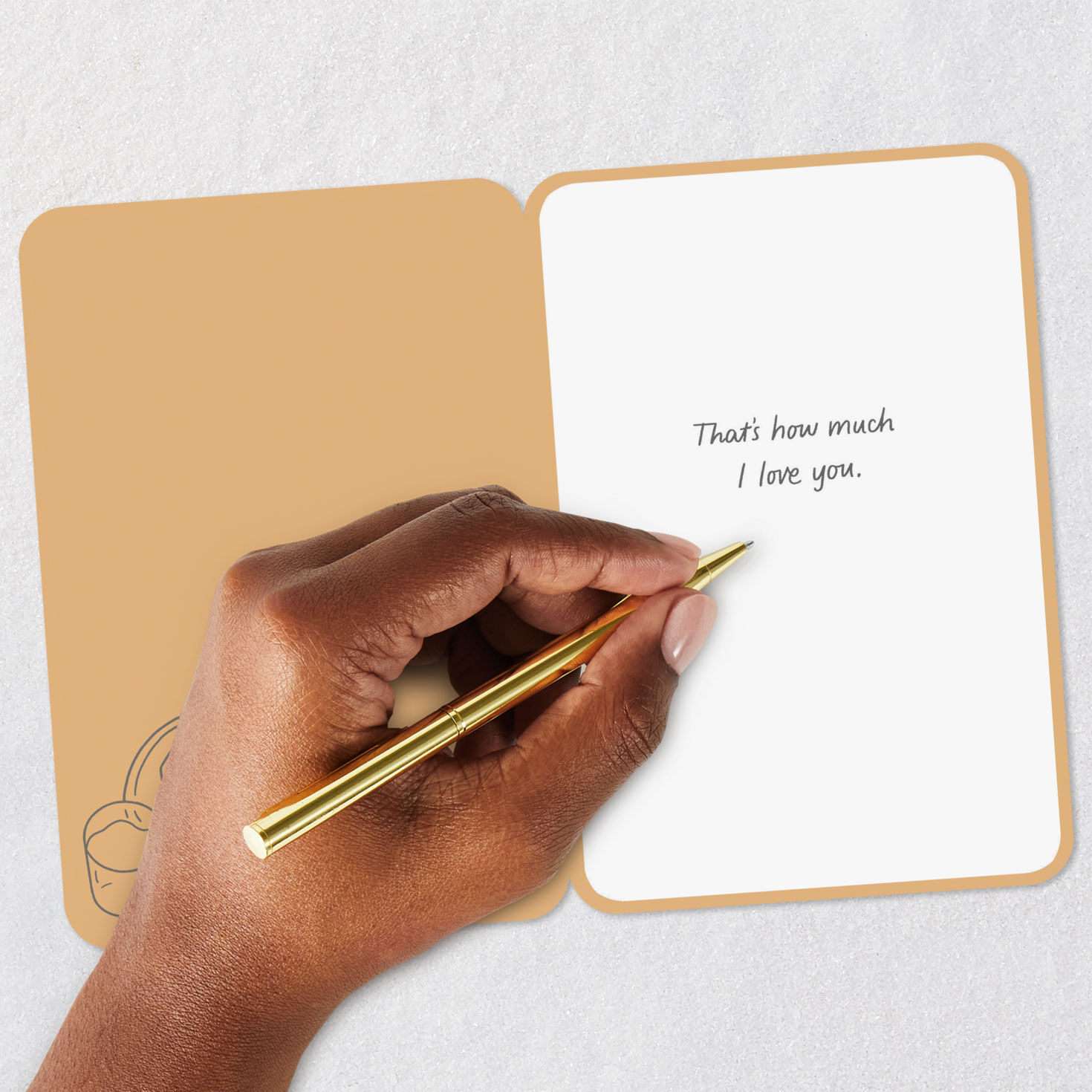 Cookie on Plate Love Card Signing card image number 6