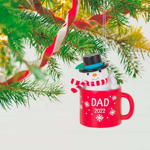 Dad Hot Cocoa Mug 2022 Ornament, 