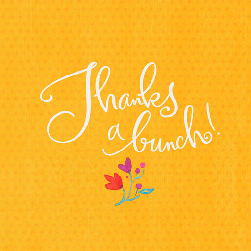 UNICEF Dog With Flowers Thank-You Card, 