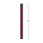 Classic Red Plaid Jumbo Christmas Gift Wrap Roll Measurement image number 5