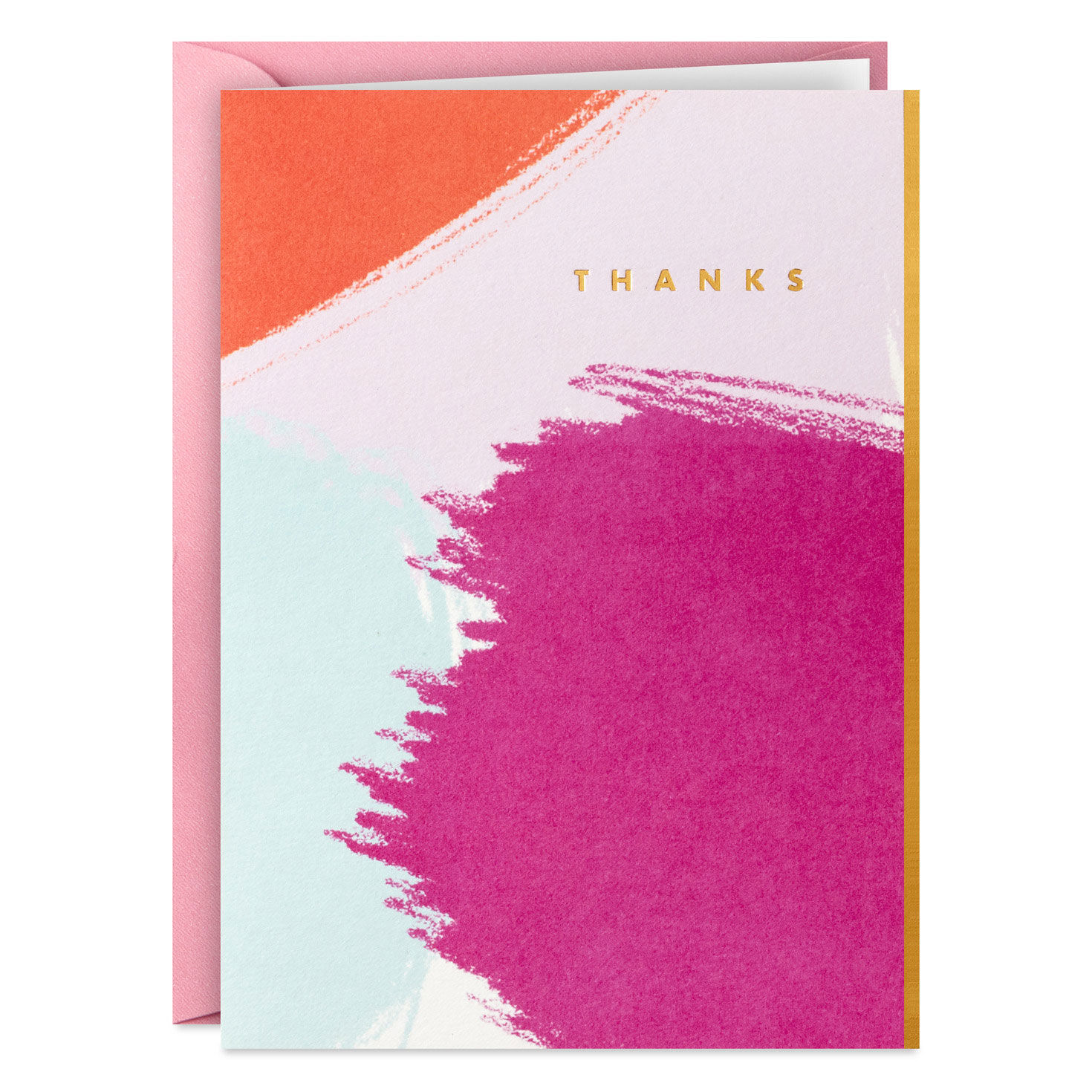 Brushstroke Pastels Blank Thank-You Note Cards, Pack of 5, , large image number 2