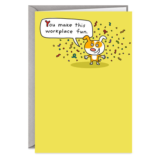 You Make This Place Fun Funny Boss's Day Card, 