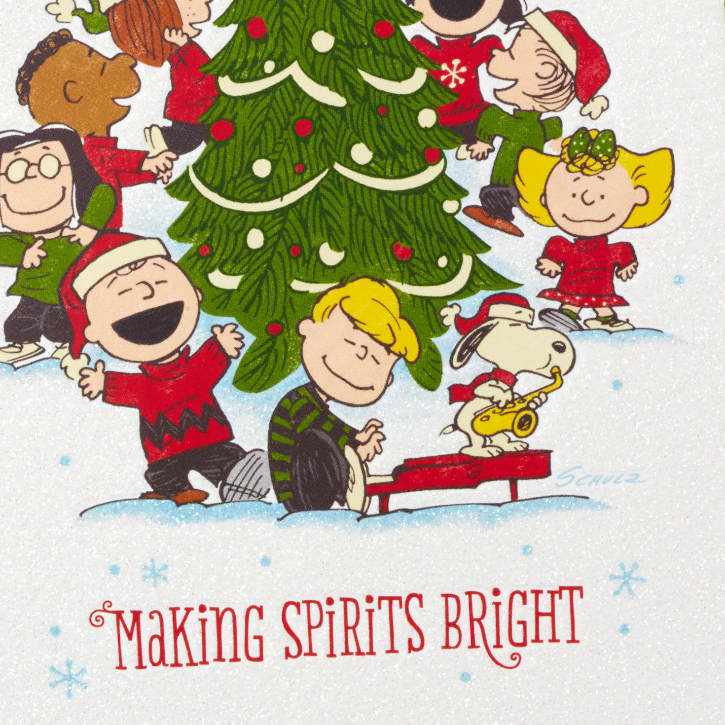 Peanuts® Gang Caroling Around Tree Boxed Christmas Cards, Pack of 16 for only USD 15.49 | Hallmark