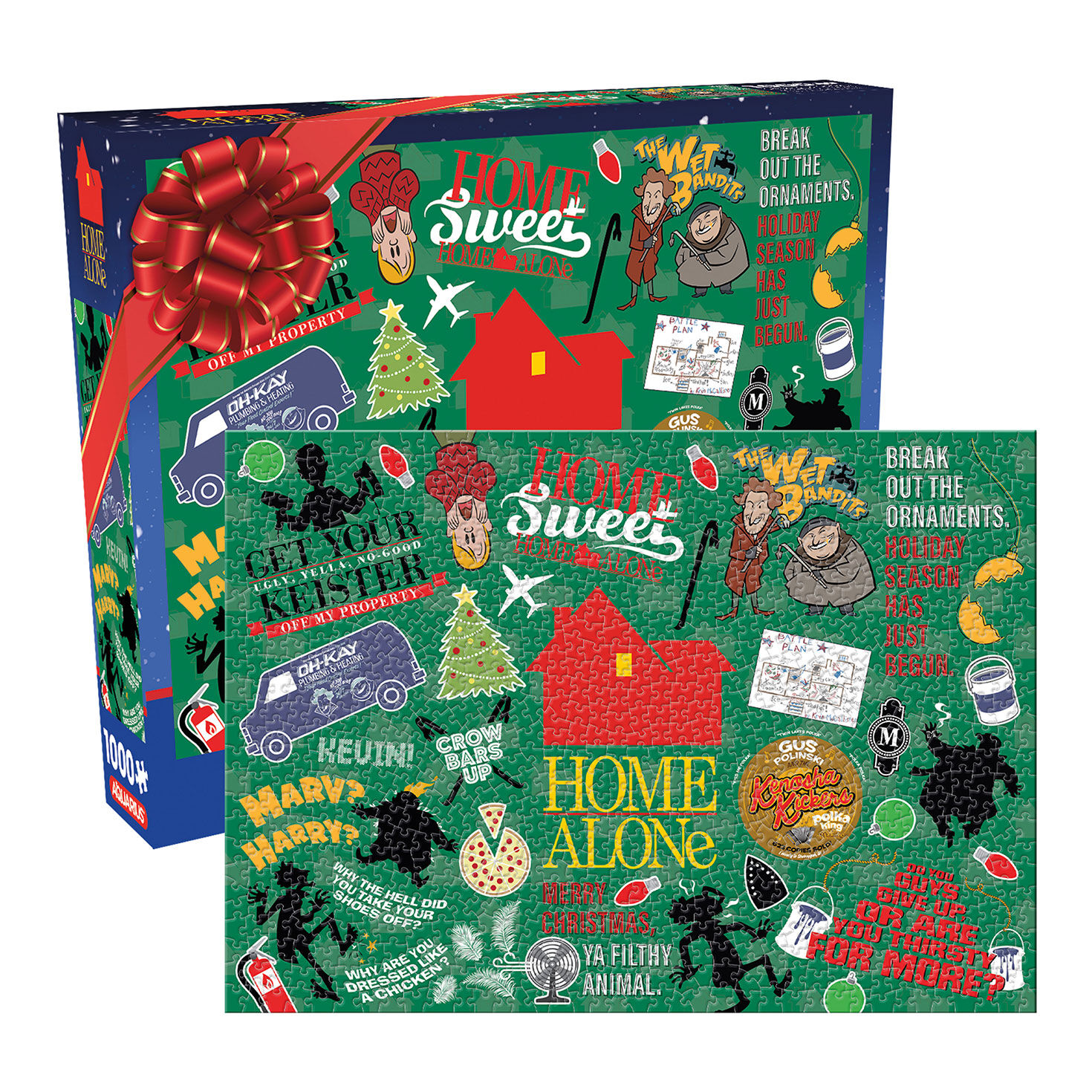 Home Alone 1000-Piece Jigsaw Puzzle package front with item image number 1