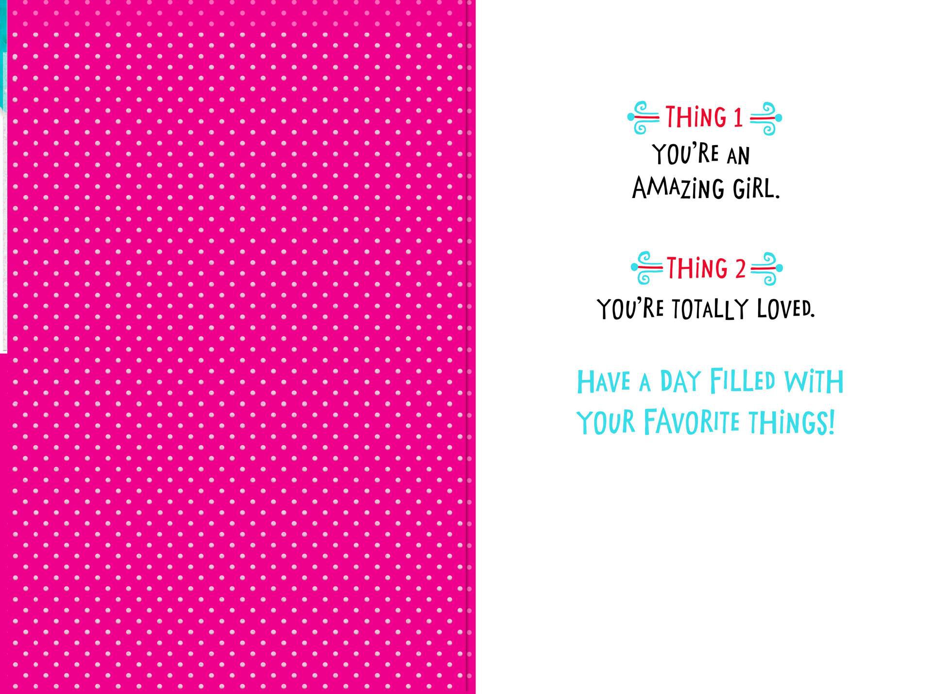 Dr. Seuss™ Thing 1 and Thing 2 Birthday Card for Granddaughter