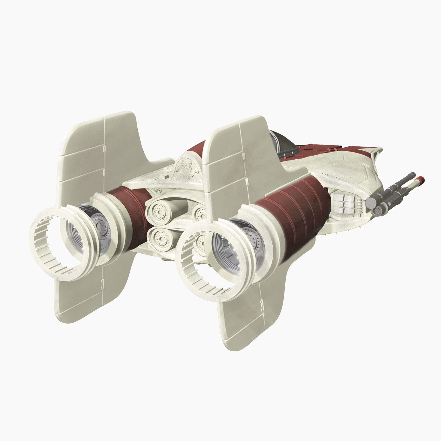 Star Wars A-Wing Fighter Keepsake Ornament Back image number 6