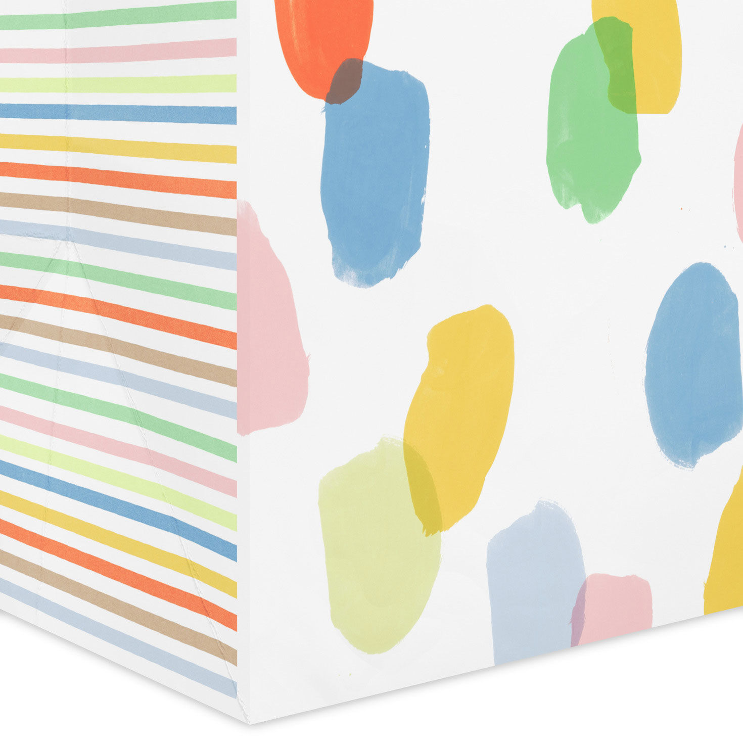 Colorful Dots Hello Baby Jumbo Gift Bag Base/Side Detail image number 5
