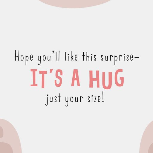 Happy Heart Day Bear Hug Valentine's Day Card, 