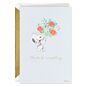 Peanuts® Snoopy With Flower Bouquet Thank-You Card, , large image number 1