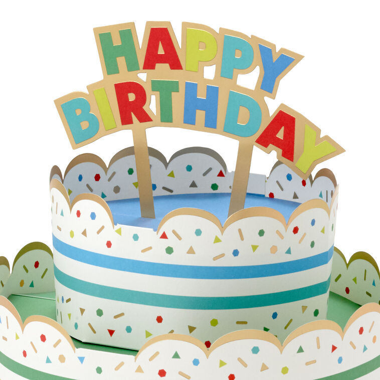 Birthday Cake 3D Pop-Up Paper Party Decor, , large image number 4