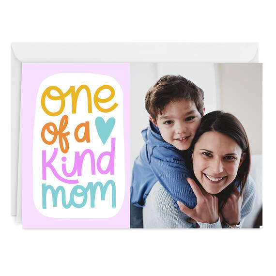 For a One of a Kind Mom Folded Love Photo Card