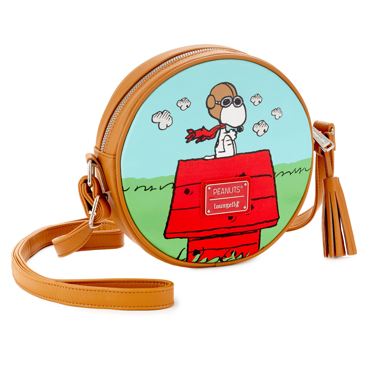 Loungefly Peanuts Snoopy vs. the Red Baron Crossbody Bag