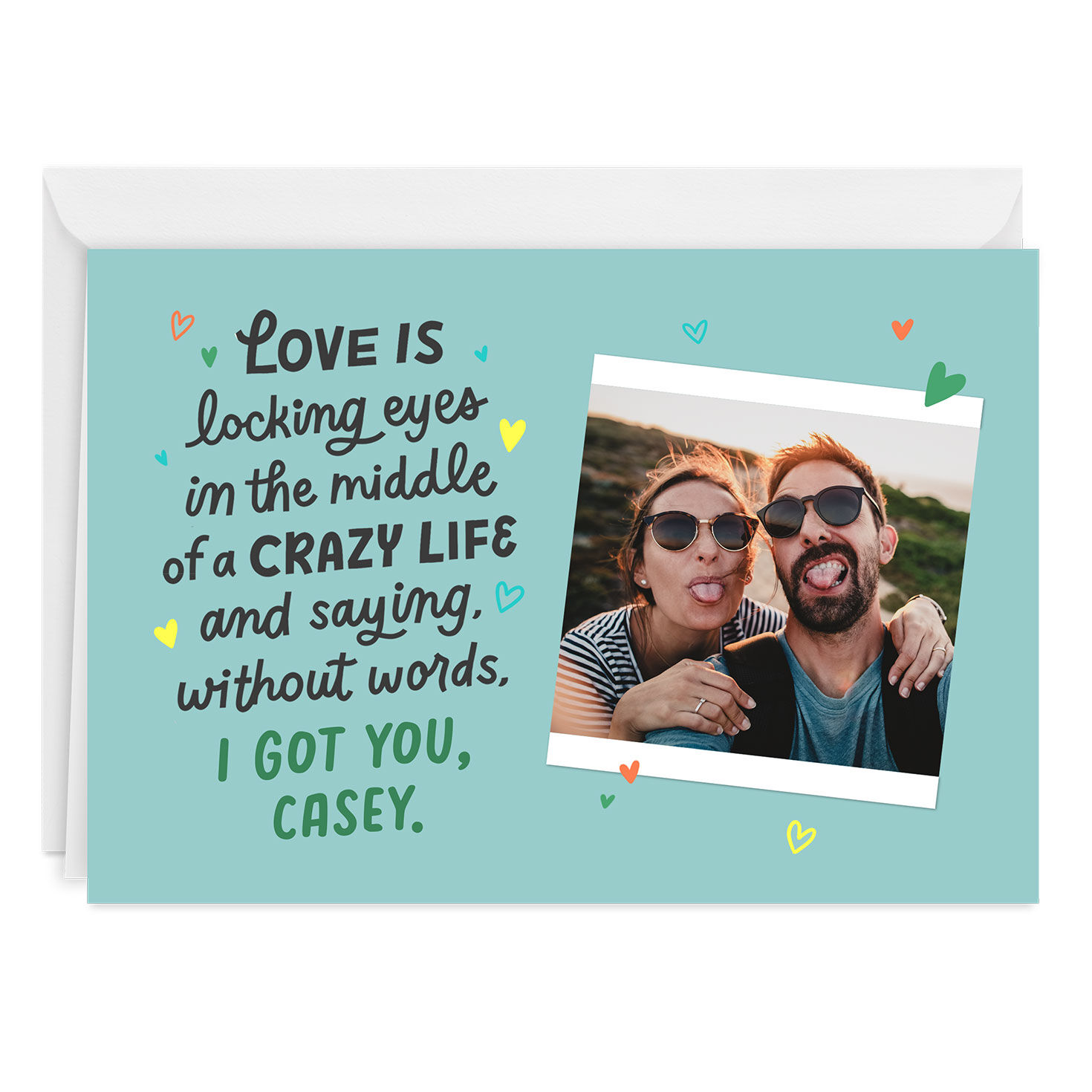 Love Our Crazy Life Custom Love Card
