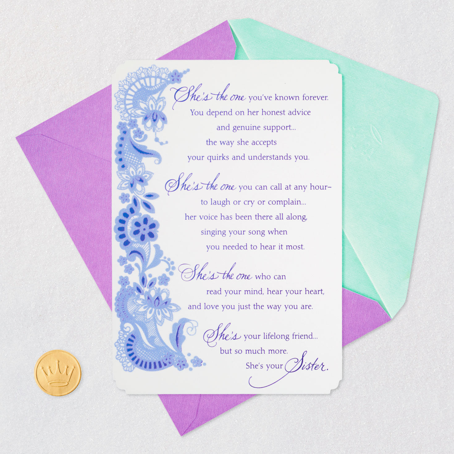 You're My Lifelong Friend Birthday Card for Sister for only USD 4.99 | Hallmark