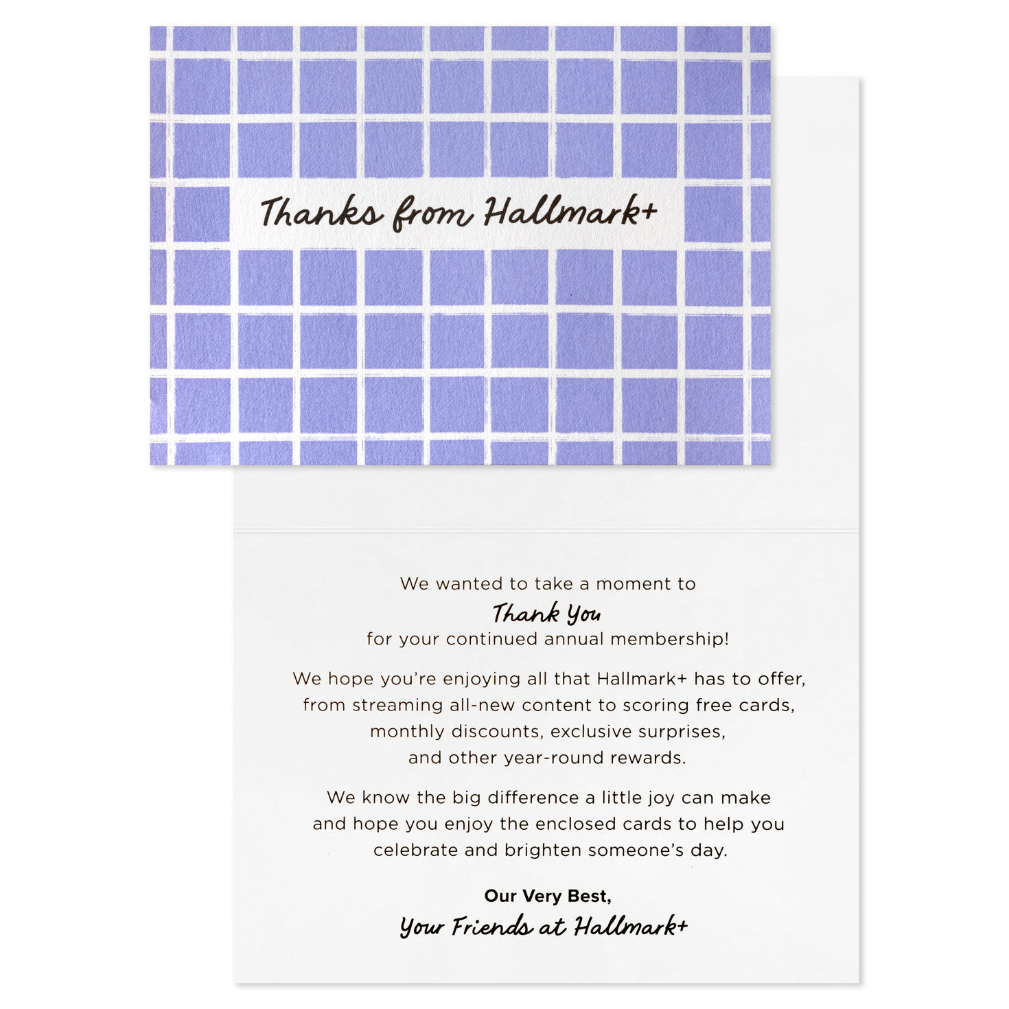 Hallmark+ Membership Renewal Card Assortment welcome note image number 9