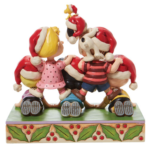 Jim Shore Peanuts Holiday Pyramid Figurine, 6.5", 