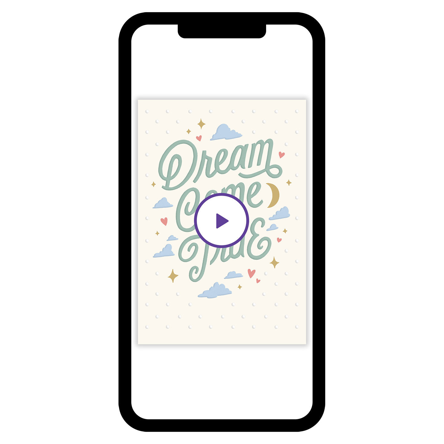 Dream Come True Custom New Baby eCard