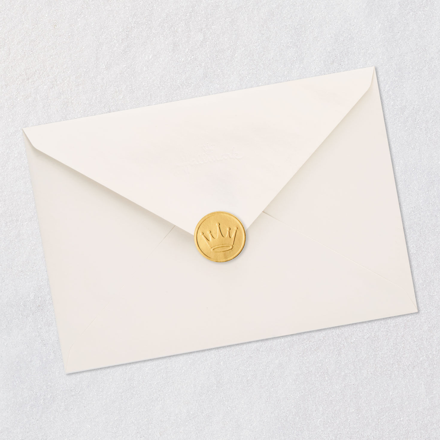 Blue and Gold Leaves Anniversary Card for Husband Envelope Back with Seal image number 8