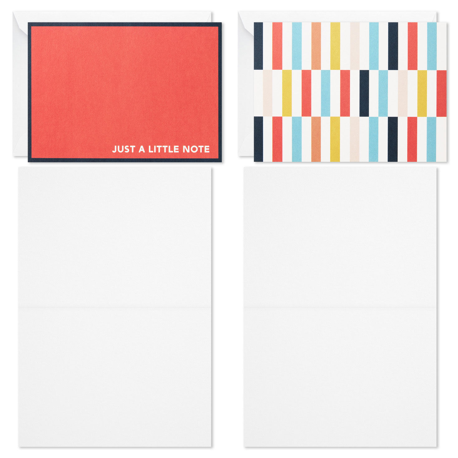 Masculine Designs Boxed Blank Note Card Assortment Card Fronts with open cards image number 4