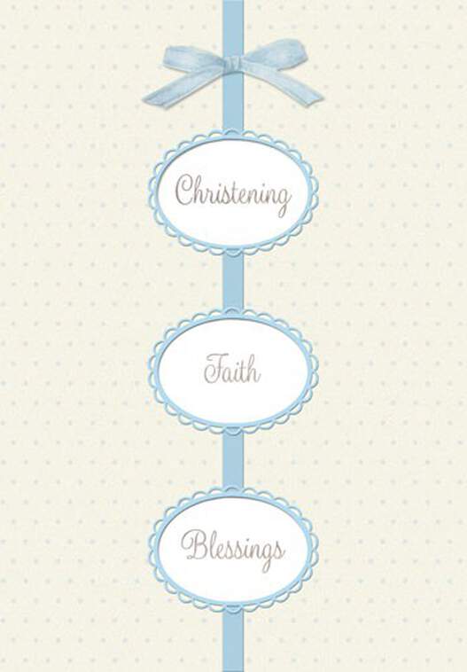 So Much Promise Baby Boy Christening Card, , large image number 1