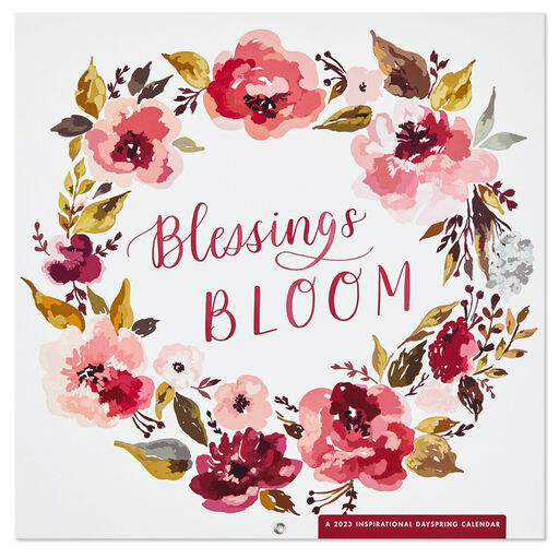 Blessings Bloom 2023 Wall Calendar, 12-Month, 