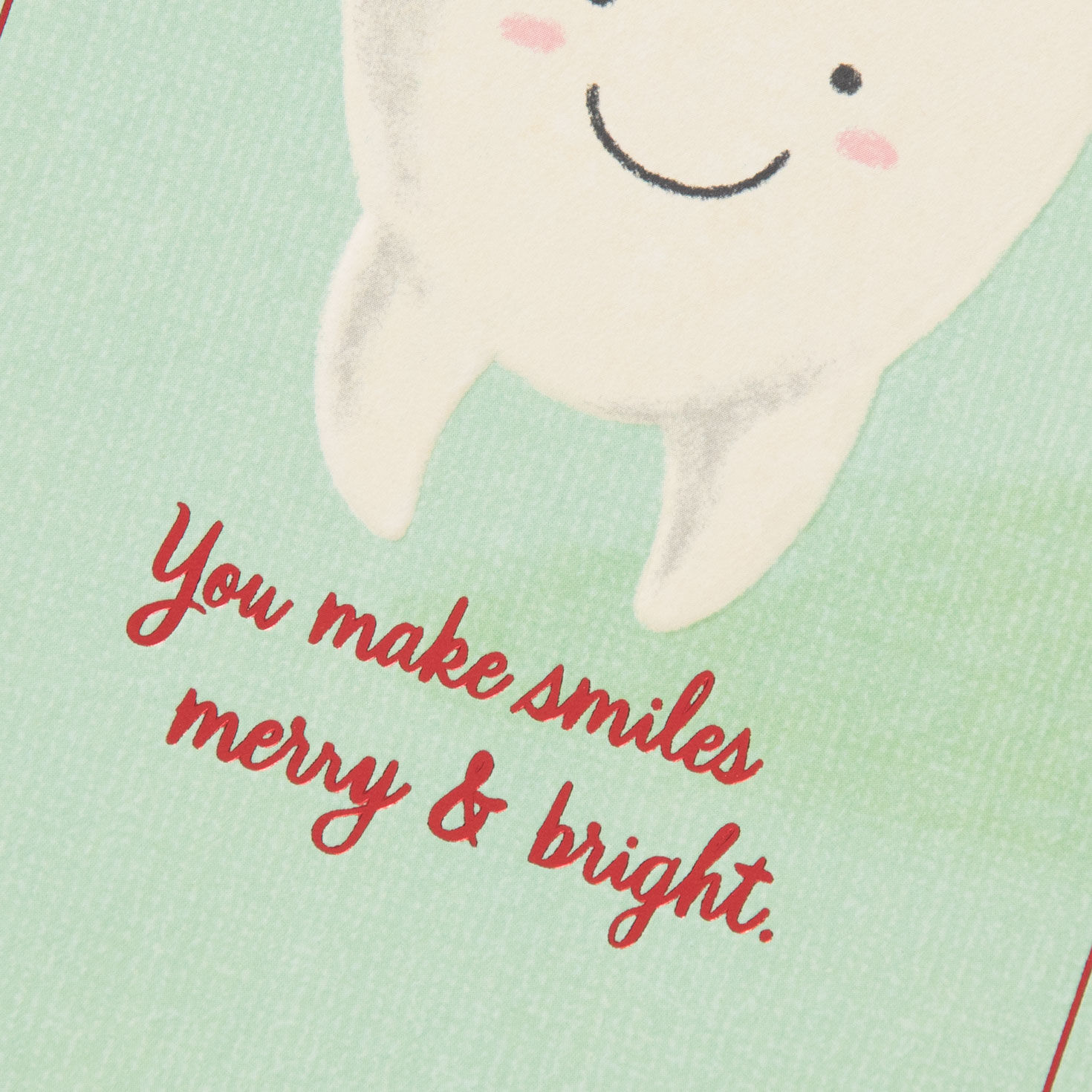 Smiling Santa Tooth Christmas Card for Dentist Greeting Cards Hallmark
