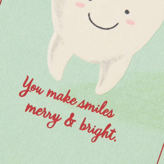 Smiling Santa Tooth Christmas Card for Dentist, , large image number 4