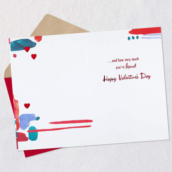 You're a Gift to Our Family Valentine's Day Card for Grandson, , large image number 3