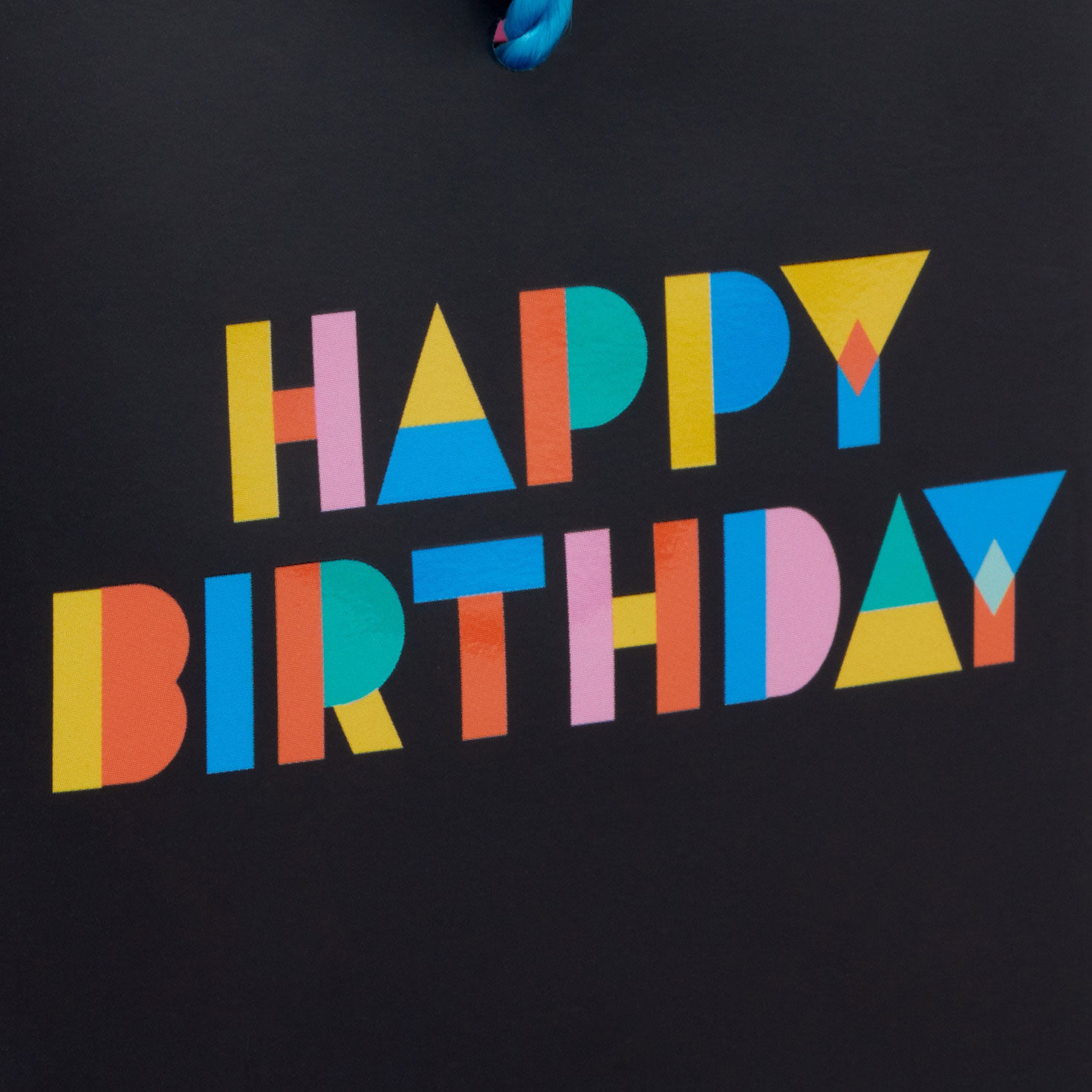 4.6" Colorful Wishes on Black Birthday Gift Card Holder Mini Bag for only USD 2.49 | Hallmark