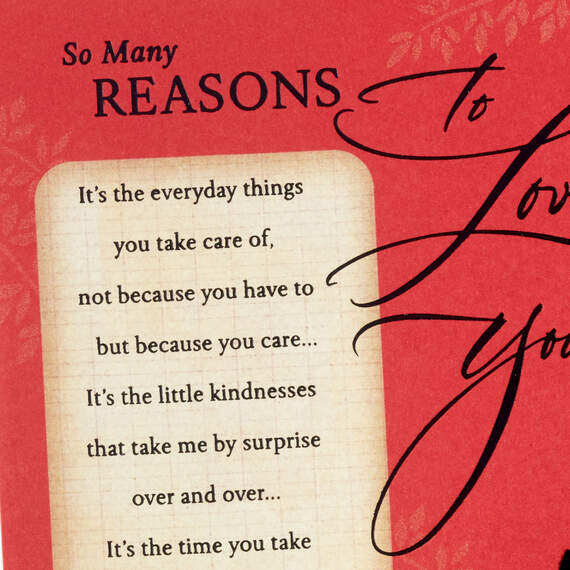 So Many Reasons to Love You Anniversary Card for Him, , large image number 4