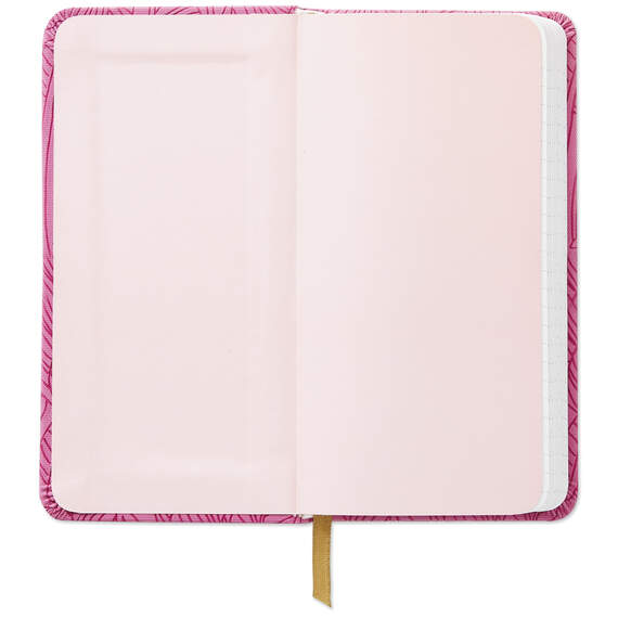 Etched Leaves Pink Slim Notebook, , large image number 3