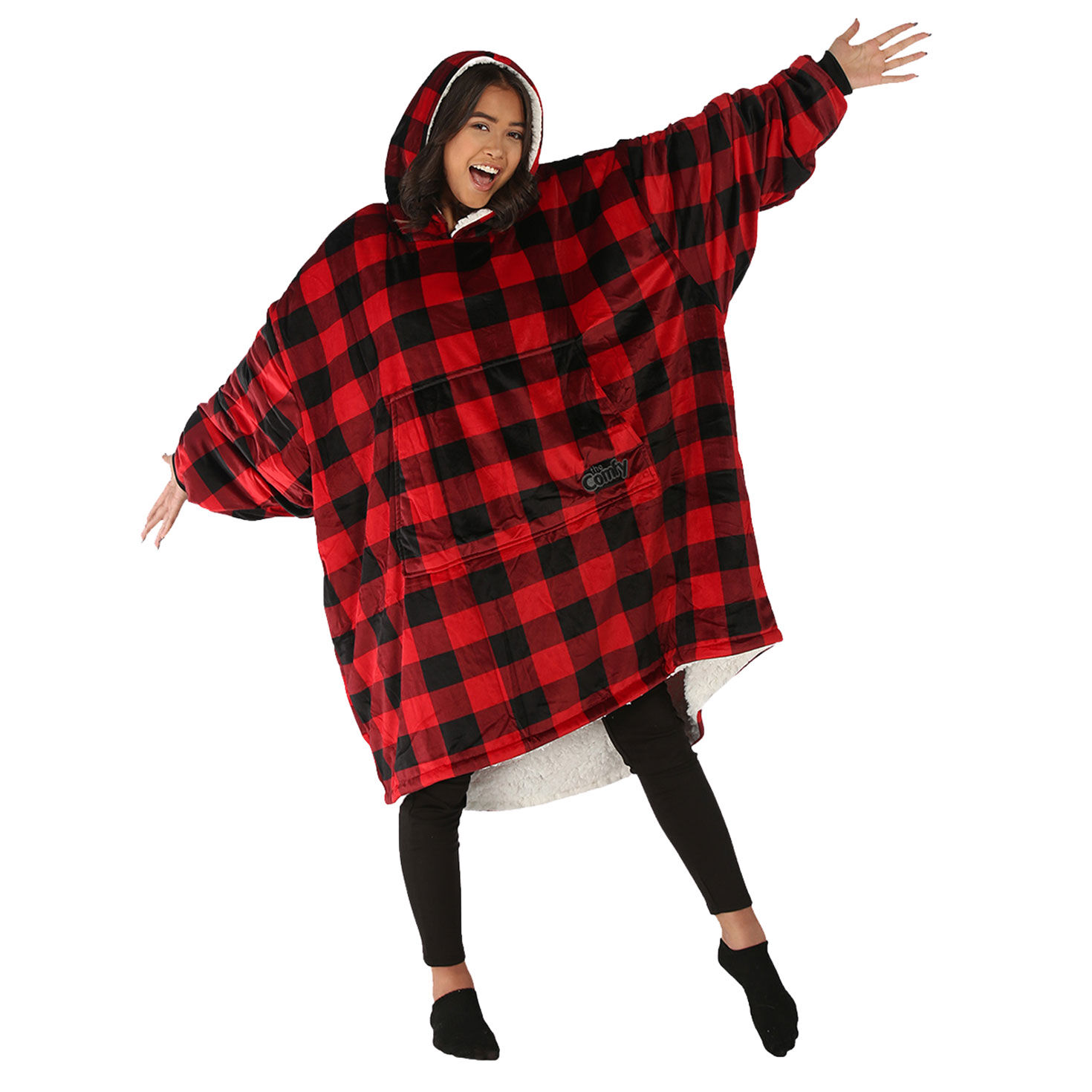 The Comfy Original Wearable Blanket in Red Plaid Loungewear