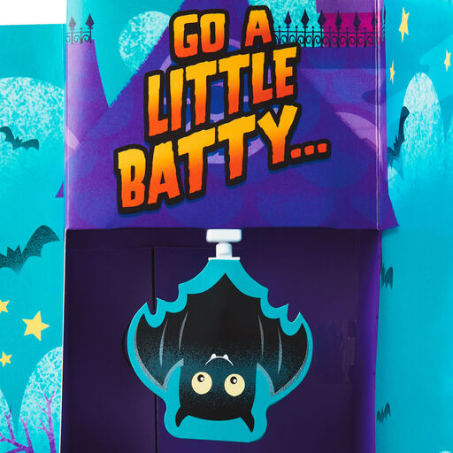 Go Batty Musical Pop-Up Halloween Card With Motion, 