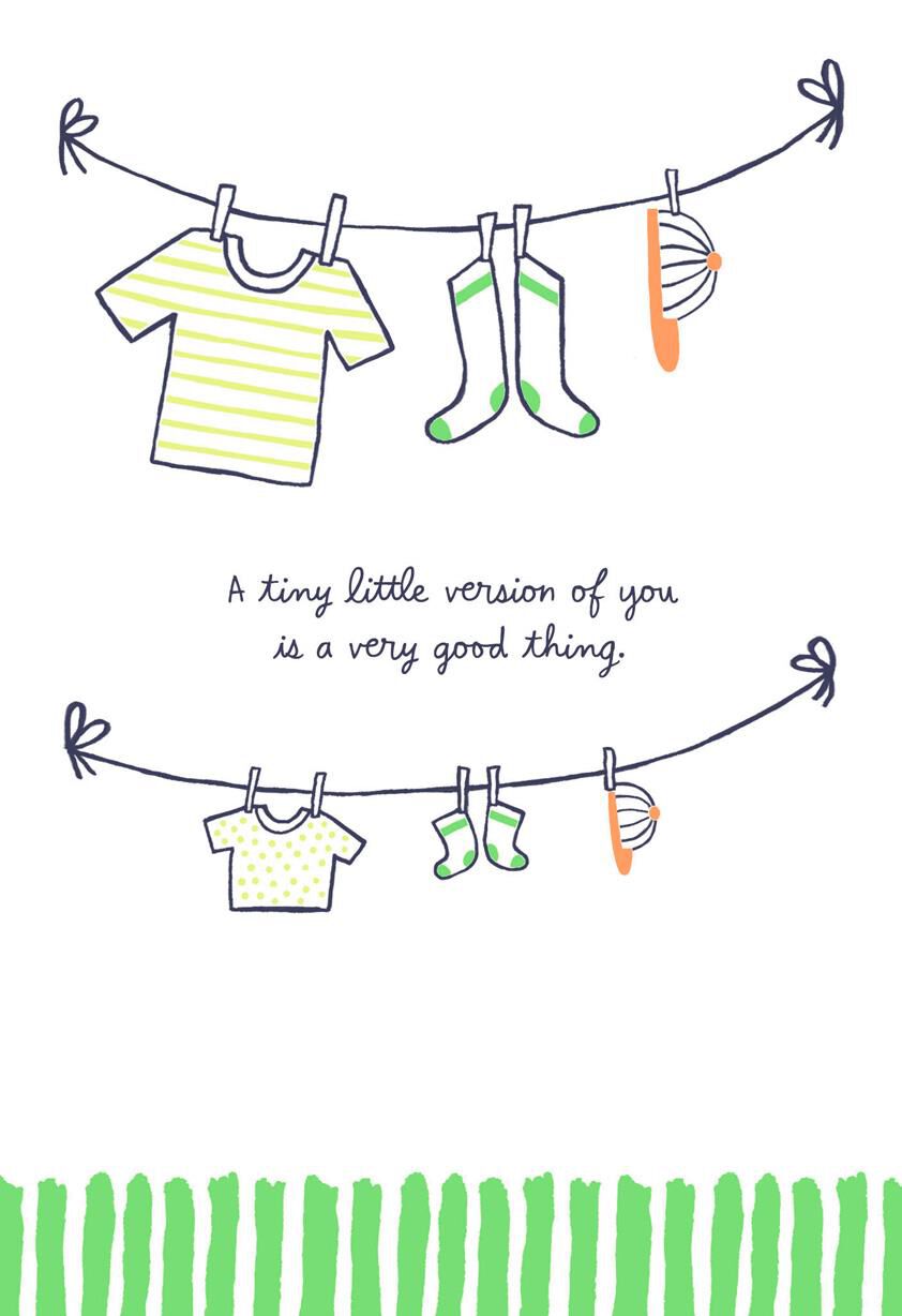 Little Version of You New Baby Boy Card